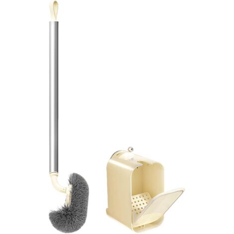 r curer pour Cuvette de Toilette Brosse Ventouse et Support