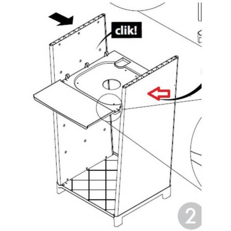 R FIANCO X KIT MOBILE PER LAVATOIO 40X40x87H CM