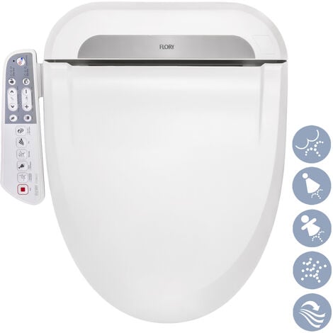 R FLORY Abattant WC japonais lavant électronique, Luxe Désodorisation Intelligent - FDB600 (Normal-EU)