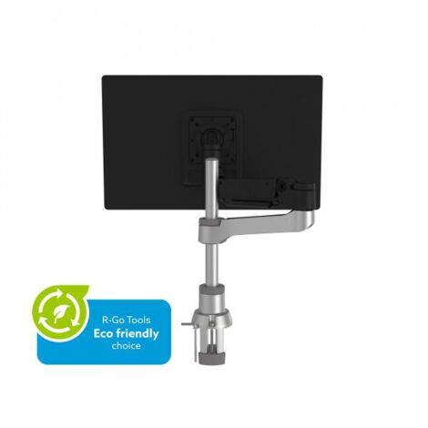 R-Go Tools Caparo 4 RGOVLCA4SI supporto da tavolo per Tv a schermo piatto 101,6 cm [40] Nero Scrivania (R-Go Caparo 4 Monitor Arm, - gas spring, 3-9 kg, dynamic - silver - Warranty: 12M)R-Go Tools