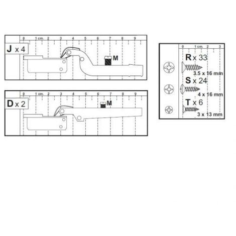 R KIT CREDENZA 3A ZAIKEN-(CERNIERE)