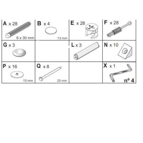 R KIT CREDENZA 3A ZAIKEN-(KIT VITI)