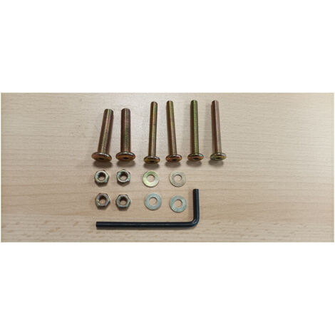 R KIT MONTAGGIO X TAVOLO LEGNO OVALE PIEGHEVOLE CM 120X75X72- 1,0 confezione