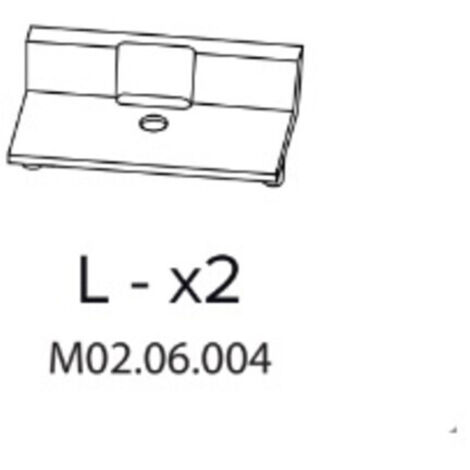 R LX2 M02.06.004 X ARMADIO SPOGLIATOIO RESINA A 2 POSTI IN KIT C/SERRAT- 1,0 confezione