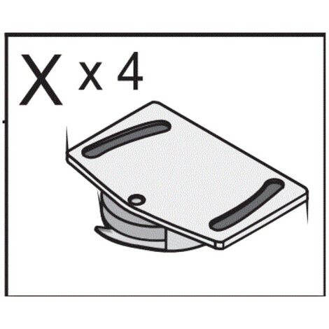 R MECCANISMO X 4 X KIT ARMADIO 2ASC CM.120X50X200H RO/BIA