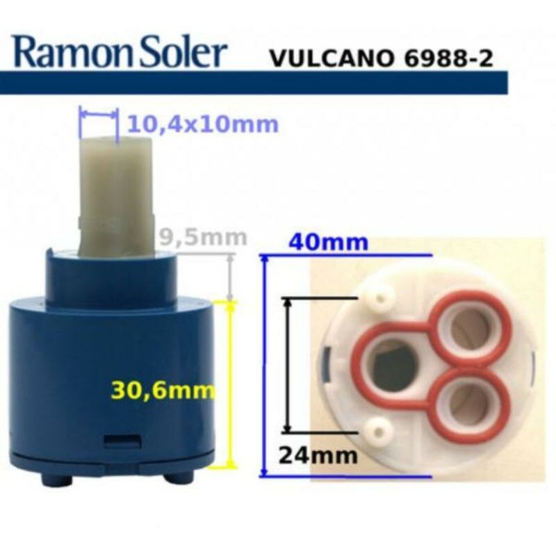 

r. soler rep cartucho vulcano (para 6907-6909-6911) 6988-2 - Mibricotienda