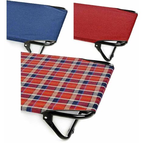 Tissu de rechange de couleur unie ou écossaise pour le modèle de lit de camp Super Ferribiella
