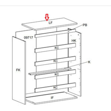 R TOP LF X KIT CASSETTIERA 5C NOVA 77X40X107 BIANCA- 1,0 pz