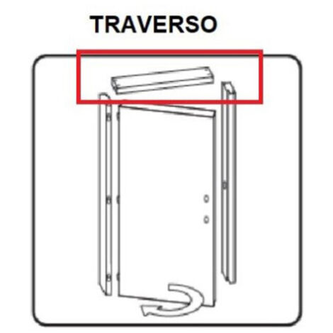 R TRAVERSO BATTENTE PORTA MICROTEC FRASS BCO 210X90- 1,0 confezione