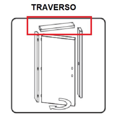 R TRAVERSO BATTENTE PORTA MICROTEC ROV GRI 210X80- 1,0 pz
