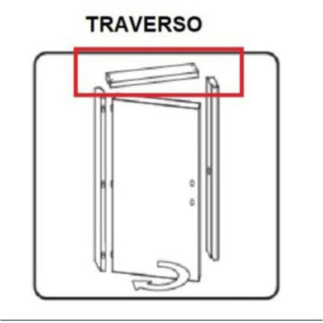 R TRAVERSO BATTENTE X PORTA MICROTEC 210X90 ROVERE GRIGIO- 1,0 pz