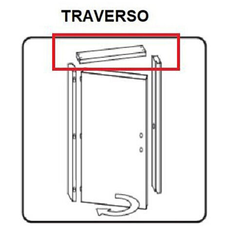 R TRAVERSO BATTENTE X PORTA MICROTEC CILIEGIO 210X70- 1,0 confezione