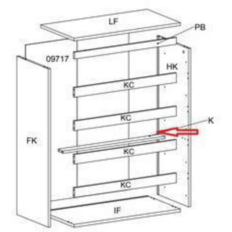 R Traverso K X Kit Cassettiera 5c Nova 77x40x107 Bianca