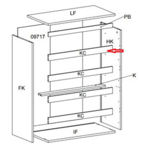 R TRAVERSO KC X KIT CASSETTIERA 5C NOVA 77X40X107 BIANCA- 1,0 pz