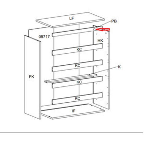R TRAVERSO PB X KIT CASSETTIERA 5C NOVA 77X40X107 BIANCA- 1,0 pz