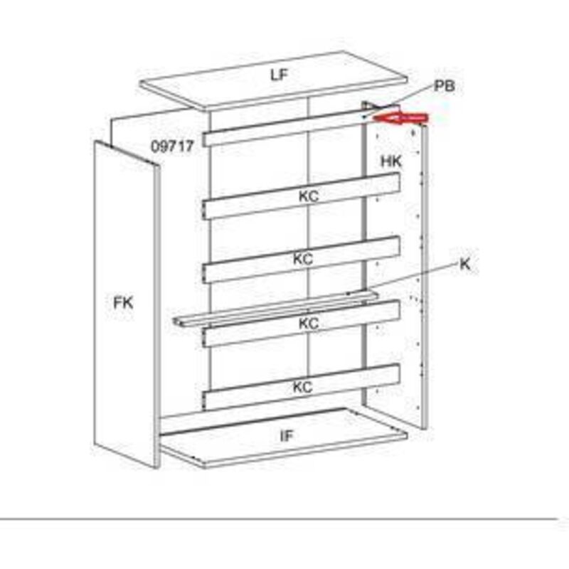 R Traverso Pb X Kit Cassettiera 5c Nova 77x40x107 Bianca