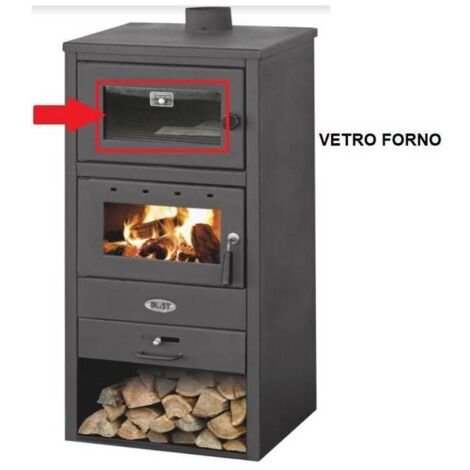 R VETRO FORNO X STUFA LEGNA C/FORNO MOD. BLIST BR
