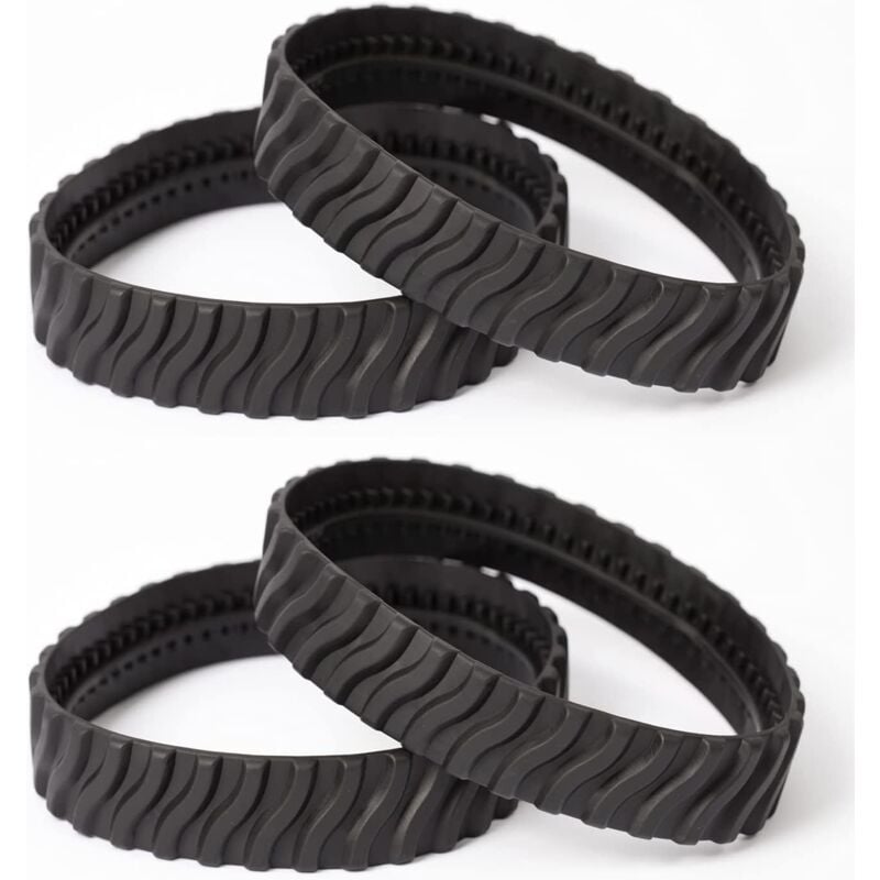 R0526100 chenille de remplacement compatible avec les pneus des nettoyeurs de piscine Zodiac MX8 Elite, MX6 Elite, MX8, Mx6 R0526100 (4 pcs)