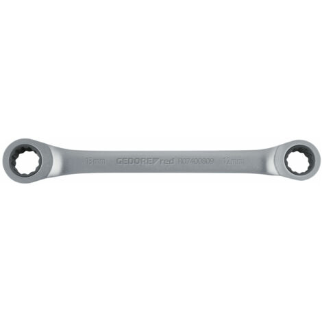 R07401213 Doppelringratschenschlüssel gerade SW12x13 mm