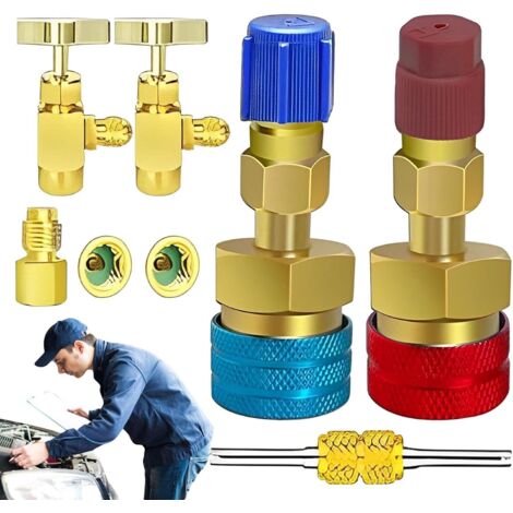 R1234YF - Kit de raccord rapide R1234YF - Raccords rapides R1234YF vers