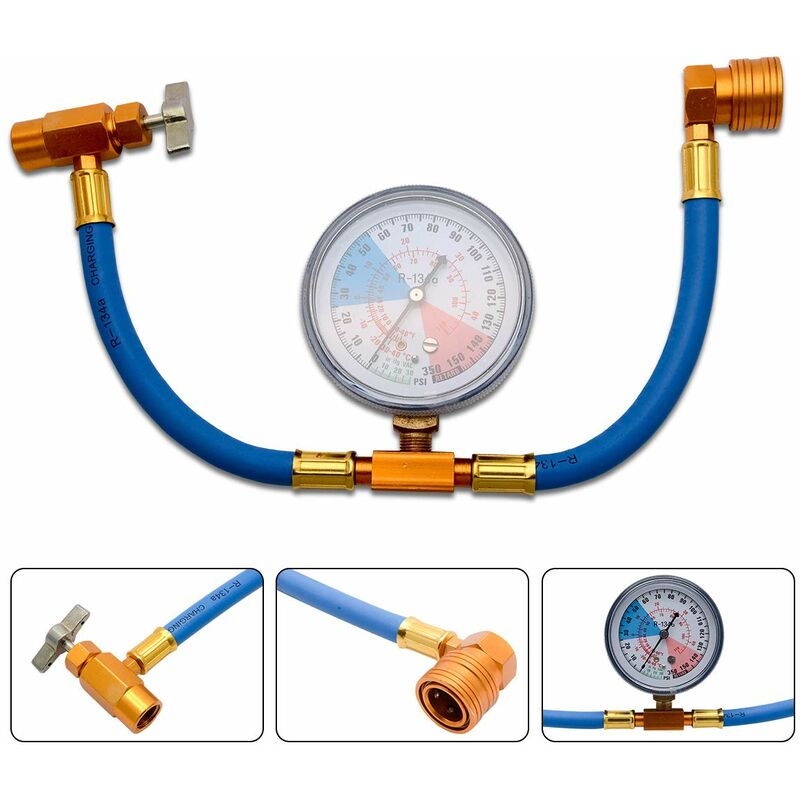 2 valvole di sicurezza refrigerante, valvola di controllo del flusso in ottone, valvola di sicurezza refrigerante, valvola di flusso dell'aria condizionata, per adattatori R22/R32
