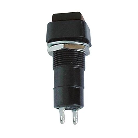 R18-23b - pulsante - 1p off-(on) - cappuccio nero - 3 a / 125 v