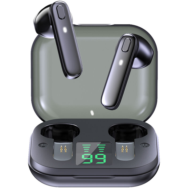 

R20 True Wireless Earbuds Auriculares BT semi-in-ear con sonido estereo Auriculares deportivos impermeables con pantalla digital LED Auriculares HD