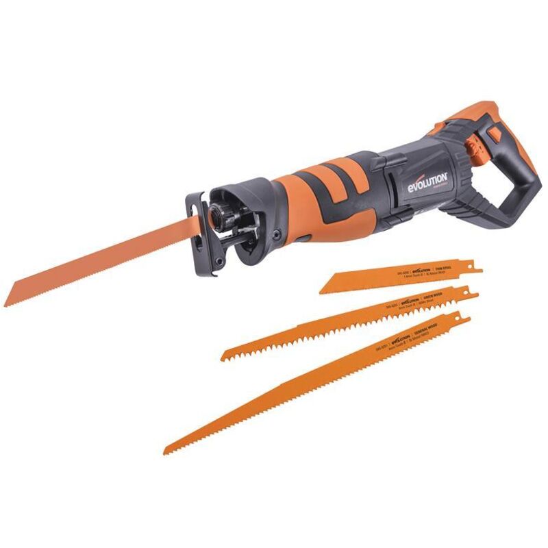 Evolution Power Tools - Evolution 045-0001 R230RCP Multi-Material Reciprocating Saw 850W 240V EVLR230RCP