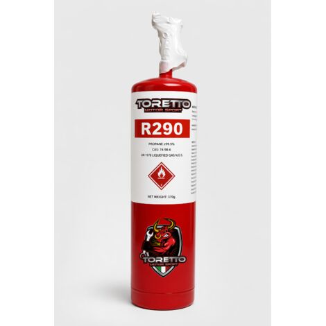 R290 gaz réfrigérant 370g bouteille recharge
