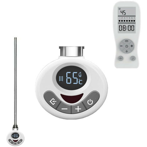 R3 ECO Electric Heating Element + With Thermostat, Timer and Remote for Towel Rails & Radiators