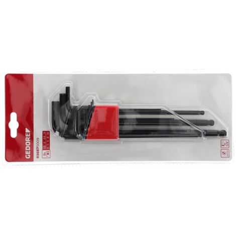 R36675009 Juego de destornilladores angulares hexagonales 1.5-10 mm 9 -te piezas