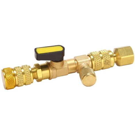 R410A R22 Ventileinsatz-Entferner mit zwei SAE-Anschlüssen (1/4" und 5/16")