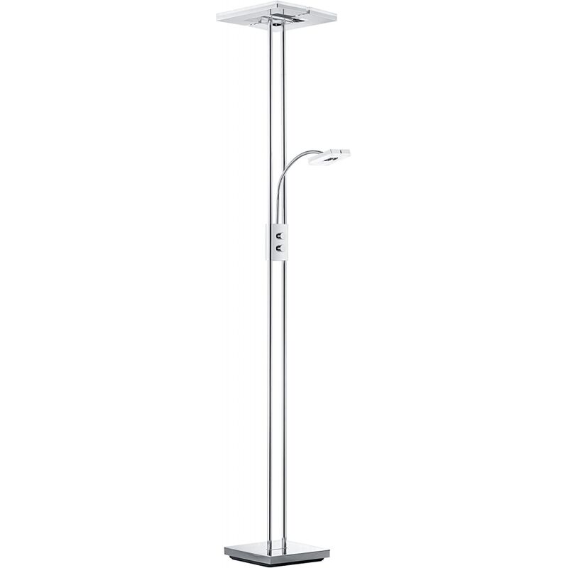 R42782106 Avignon Stehleuchte Stehlampe Lampe Chrom / weiss ca. 180 cm hoch-'SW11262'