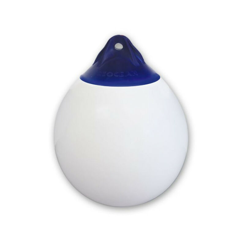 Pare-battage sphérique bleu / blanc Ocean r1 - ( diam 28 x l 38 cm )