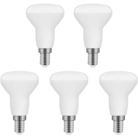 R50 E14 5W LED-Glühbirne, R50 LED E14 Reflektor Äquivalent E14 40W Glühlampe, Kaltweiß 6500K 550LM, nicht dimmbar, 5er-Pack [Energieklasse F]