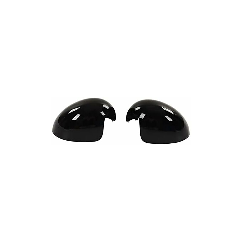 R56 Coque de Rétroviseur de Porte Noire pour MINI Cooper Coques de Rétroviseur R57 Extérieur de Voiture 2 Pièces Coque de Rétroviseur Gauche Droite
