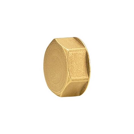 R594 Tappo terminale 24/19 (B.16) per collettori, in ottone, filettato femmina, con guarnizione di tenuta. R594Y002