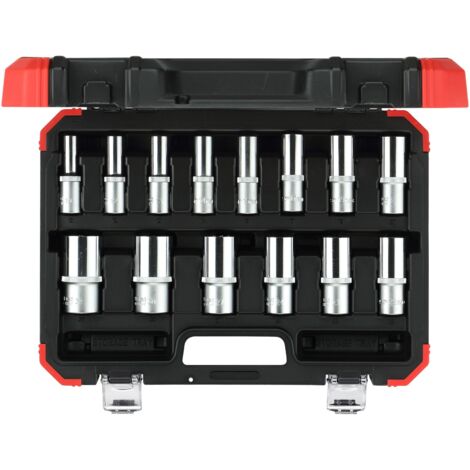R61003114 Set di chiavi a bussola 1/2" 6 facce 10-32 mm 14 pezzi