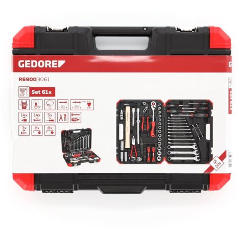 R69003061 Juego de llaves de vaso 1/2" 61 piezas Auto-Universal