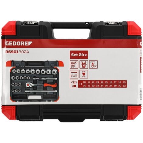 R69013024 Steckschlüssel-Satz 1/2" 10-32mm 24-teilig