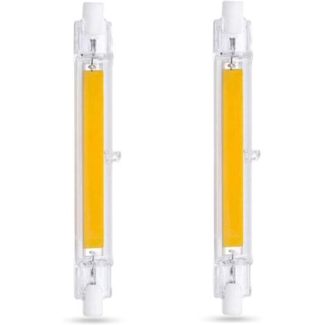R7S 118 mm 20 W Kaltweiß 6000 K LED-Lampe, 2000 lm, nicht dimmbar, schlanke COB R7S 118 mm LED-Lampe für Wand-/Stehlampen, 2er-Pack