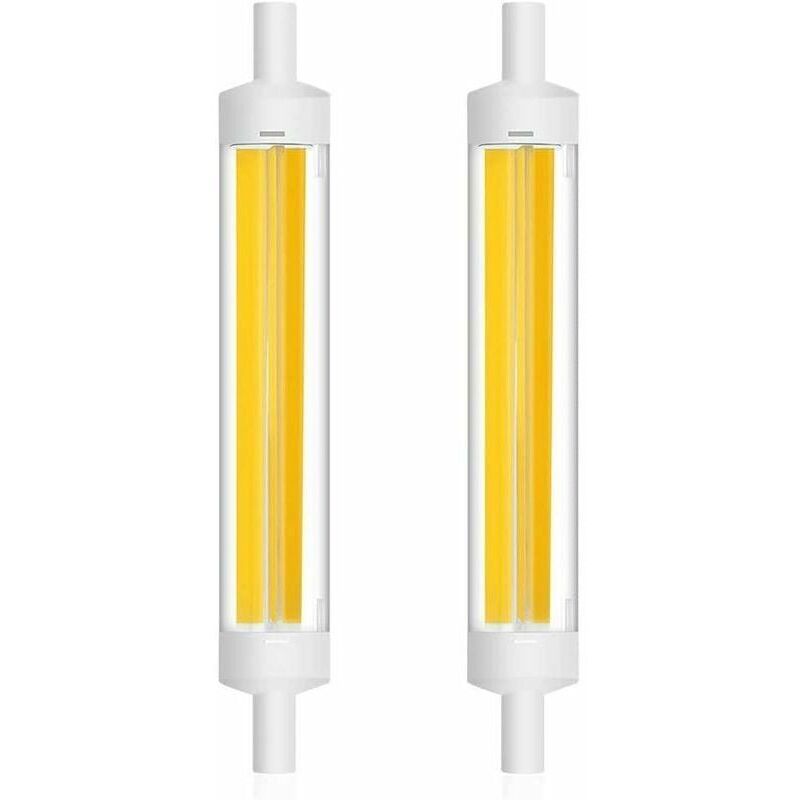 R7S 15W 118mm Ampoule LED COB Filament Linéaire 360 Degrés J118 Ampoule Projecteur 1200LM équivalent Ampoule Halogène 120W blanc froid (6000K-6500K)