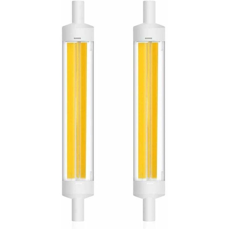 ZVD - R7S 20W 118mm cob led Ampoule 360 ​​Degrés Filament Linéaire J118 Projecteur 1200LM Équivalent 120W Ampoule Halogène Lumière Chaude