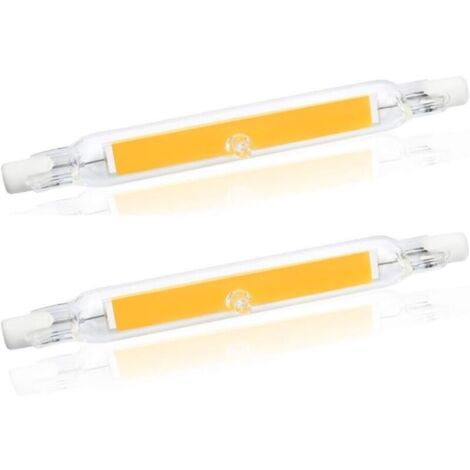R7s 78 mm J78 COB LED-Glühbirne, 5 W – 500 Lumen – entspricht 30 W, 48 W, 50 W Halogenbirne – 2 Stück – 4000 K Tageslicht