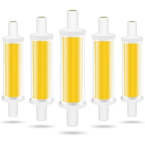 R7S 78-mm-LED-Lampe, 4,2 W (entspricht einer 50-W-Halogenlampe), kaltweißes Licht (6000 K, 600 lm), COB-LED-Röhre R7