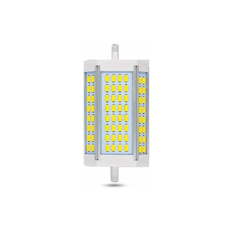 R7S led 118mm 30W Bombilla regulable 3000lm Blanco frío 6000K R7S J118 200W Equivalente a lápiz halógeno de 300W Brillo de 200 grados R7S 118mm