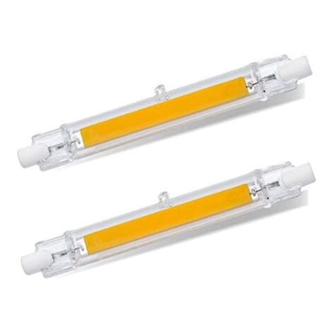 R7S LED-Glühbirne, 118 mm, Kaltweiß 6000 K, 1200 lm, R7S 13 W COB-LED-Halogen-Äquivalent R7S J118 100 W 120 W, 360 Grad, nicht dimmbar, LED R7S 118 mm schmal für Decken-/Stehleuchte, 2 Stück
