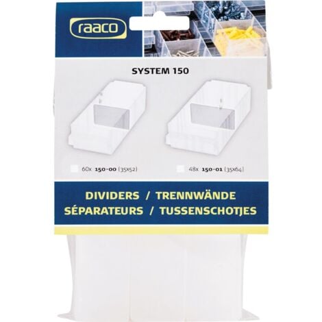 RAACO 101981 Dividers, Pack of 60 35 x 52mm