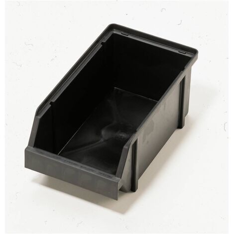 raaco 109314 ESD Cassetta impilabile da magazzino 4-280 (L x A x P) 125 x 101 x 228 mm Nero 1 pz.