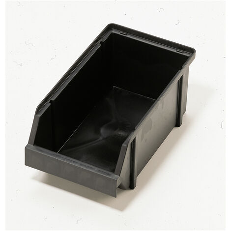 raaco 109314 ESD Lagersichtbox 4-280  (B x H x T) 125 x 101 x 228 mm Schwarz 1 St.